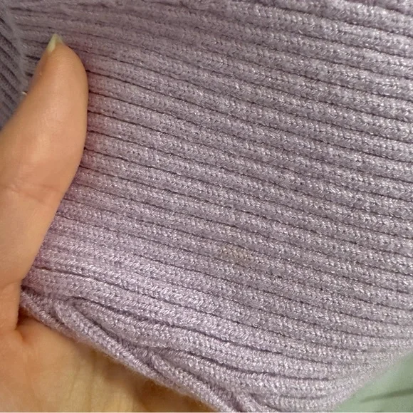 Maeve The Meredith Mock-neck Sweater-Lavender - Picture 8 of 11